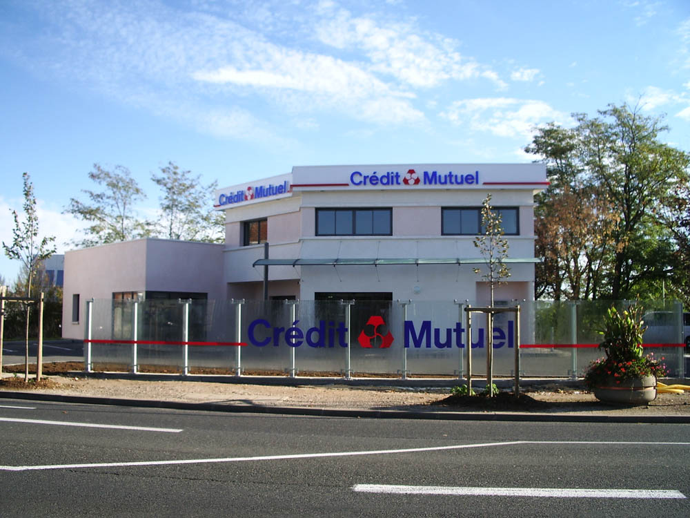 Caisse du Crédit Mutuel, Auxerre - ATRIA Architectes à Auxerre, Bourgogne